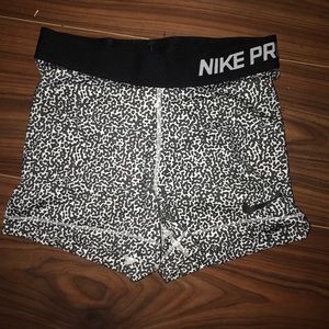 Nike pro compression shorts